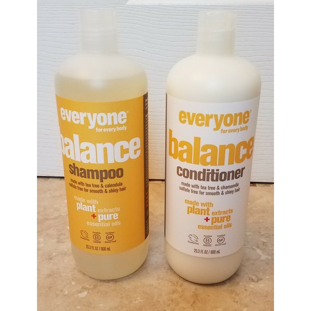 Everyone for Everybody Balance Shampoo & Conditioner Sulfate Free 20.3oz Ea. New